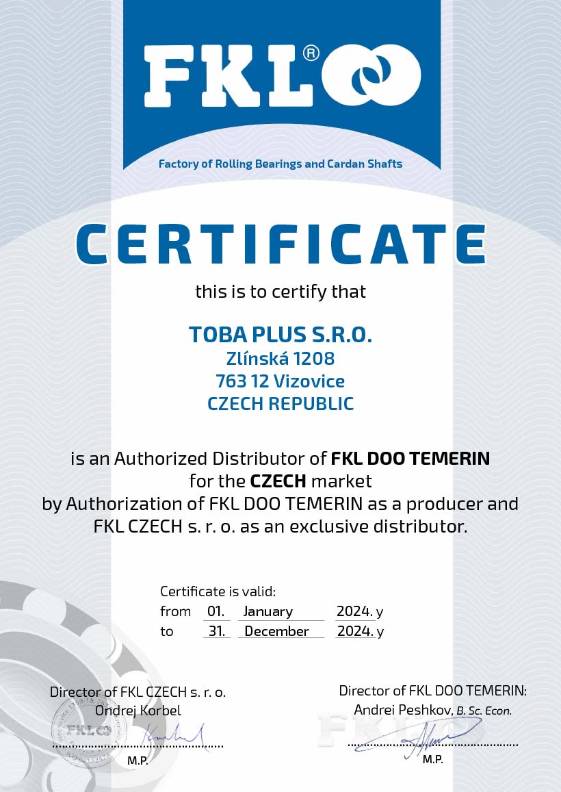 FKL certifikt Toba Plus